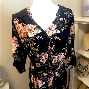 Brixon Ivy Cristen Shirt Dress - Floral, NWT